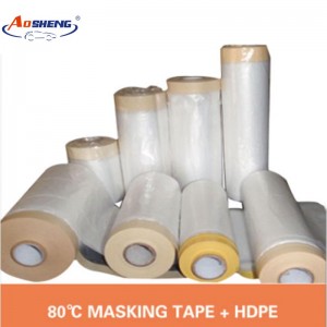 Best Price for Auto Spray-Paint Pretaped Masking Film - (80℃ masking tape + HDPE) Pretaped Masking Film – AOSHENG