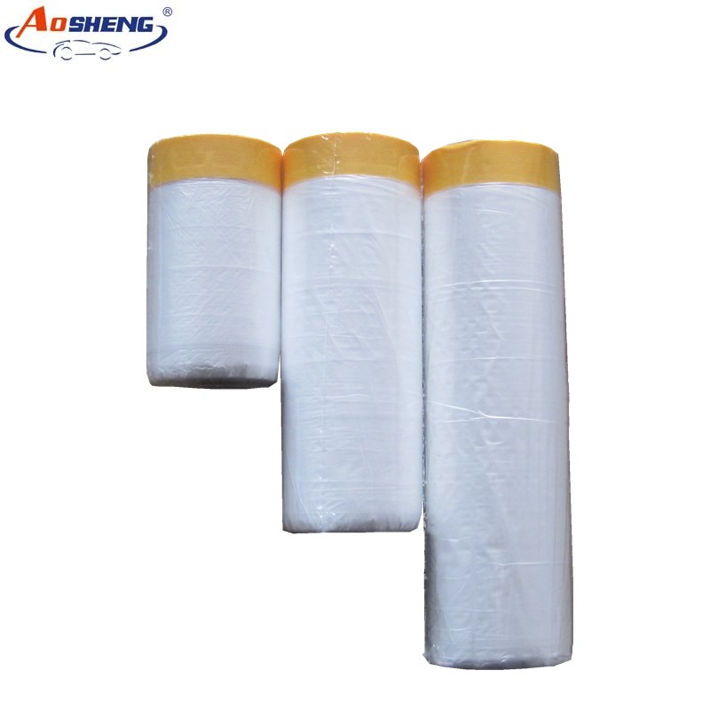 OEM/ODM Supplier White Drop Cloth - (Washi tape + HDPE) Pretaped Masking Film – AOSHENG