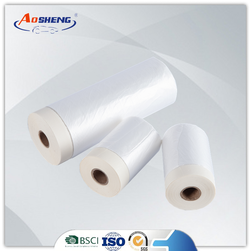 Factory wholesale Where To Buy Drop Cloth - (Common masking tape + HDPE) Pretaped Masking Film – AOSHENG