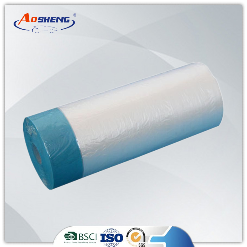 Chinese wholesale Recycle Plastic Film - (UV Resist tape + HDPE) Pretaped Masking Film – AOSHENG