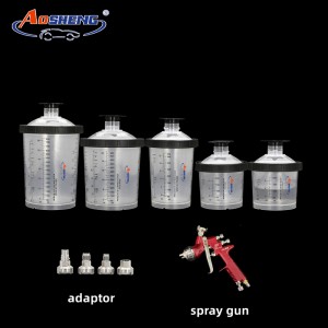 600cc Spray Gun Cup System with Bigger Opening 2.0