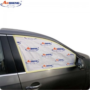 Factory wholesale Plastic Film Cover - Plastic Paper Roll for Car Paint Masking – AOSHENG
