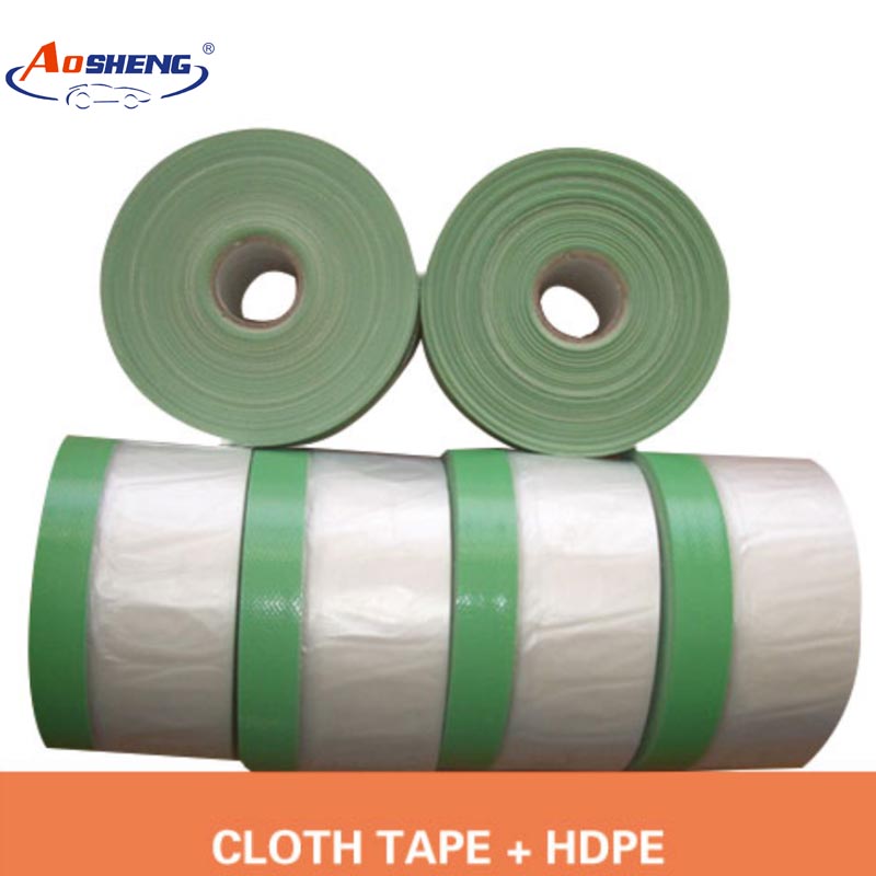 Best quality Building Protective Film - (Cloth tape + HDPE) Pretaped Masking Film – AOSHENG