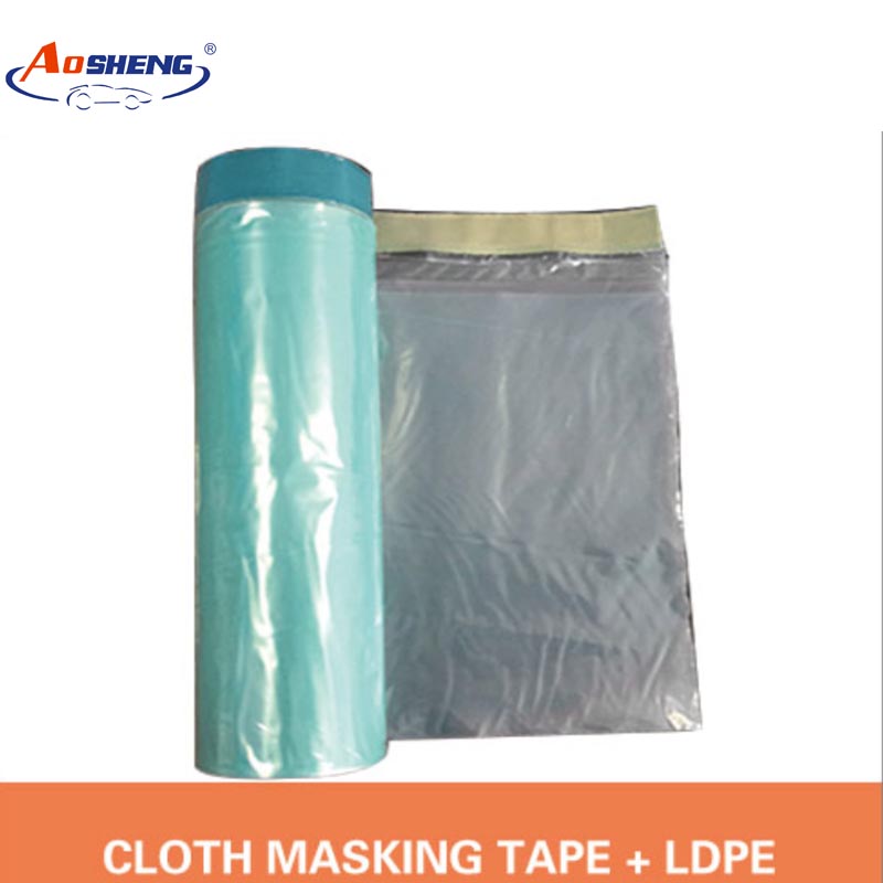 High Quality for Clear Plastic Film Sheets - (Cloth tape + LDPE) Pretaped Masking Film – AOSHENG