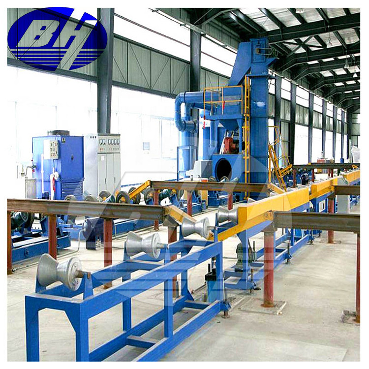 Special Design for	Round Steel Turn Table Shot Blasting Machine	- Steel pipe shot blasting machine – Binhai Jincheng