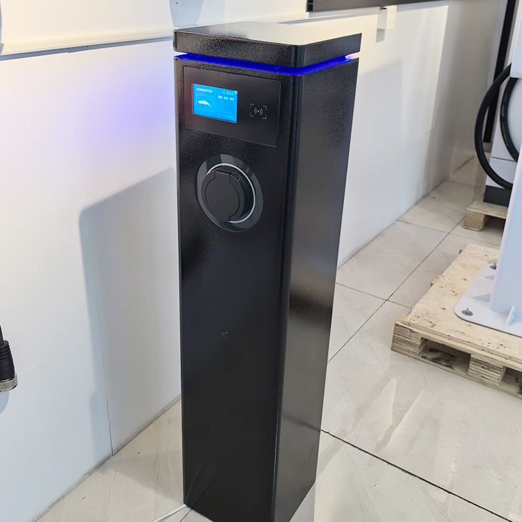 Dual Port Ocpp 22 Kw Ac Ev Charger Home Charging Pile Floor Mounted With Ocpp 1.6 And Load Balancing Function
