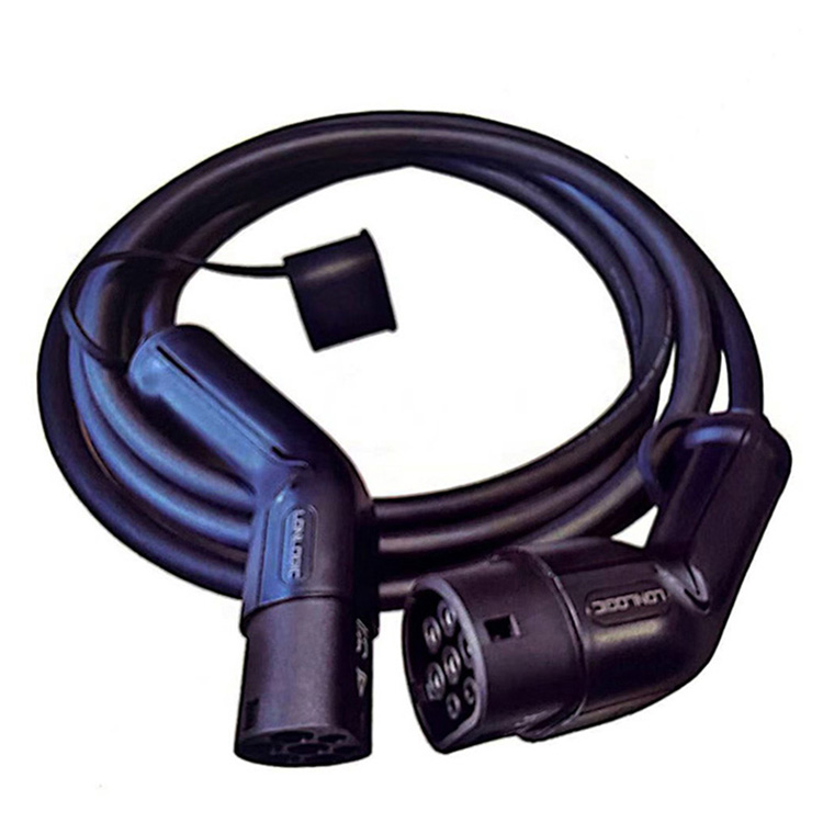 Type 2 to Type 2 EV Charging Plug 32A Three Phase with 5m Cable