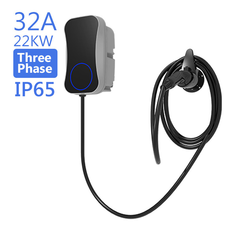 22kw 3 Phase Type 2 AC EV Charger Wallbox Electric Vehicle Charging Station