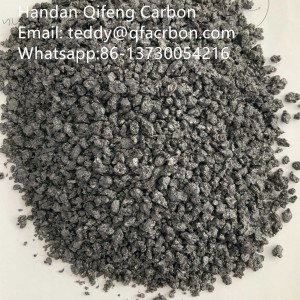 1-5mm Semi Graphite Petroleum Coke in steelmaking factory