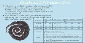 Graphitized petroleum coke