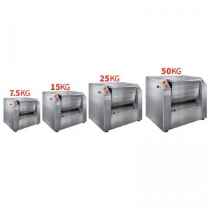 25kg Commercial Dough Mixer Moetsi oa Stainless Steel Electric Flour Mixers Factory