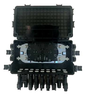 热销 H33 直插式水平光纤接头盒，带快速连接器出口