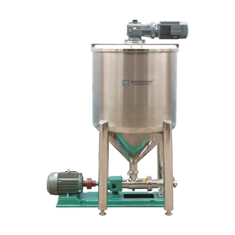 Factory Cheap Continuous Butter Making Machine - Cone bottom mixing tank with high viscosity conveying screw pump – Qiangzhong