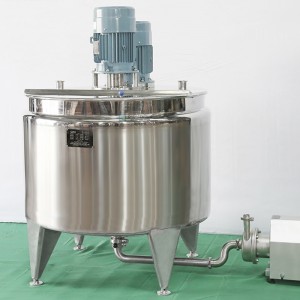 Top open lid emulsification dispersion mixing tank