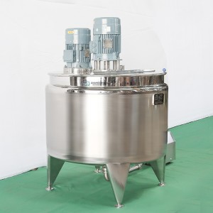 Top open lid emulsification dispersion mixing tank