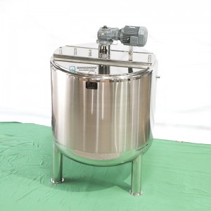 2000L double-layer steam heating mixing tank