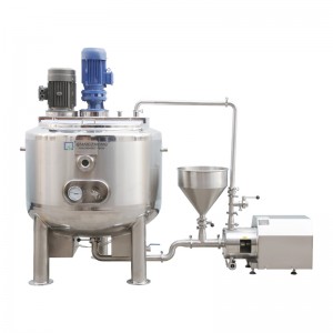 Super Purchasing for Industrial Corn Mill Machine - Circulating electric heating stirring tank with emulsifier – Qiangzhong