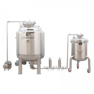 Combination of Magnetic Mixing Tank + Filter + Storage Tank