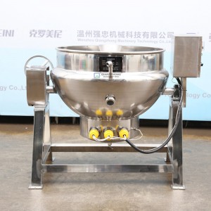 Tiltable electric heating jacketed pot