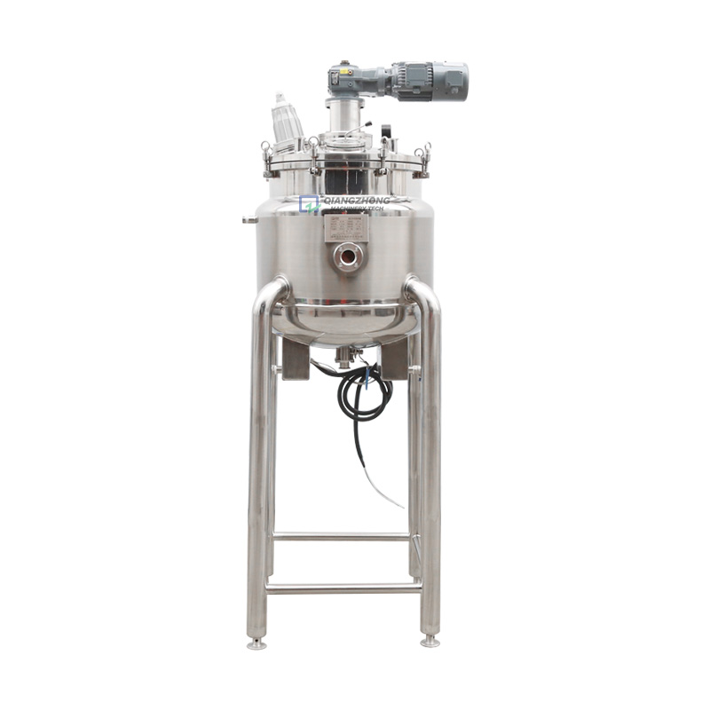 Factory best selling Hard Candy Lollipop Making Machine - Electric heating vacuum special-shaped mixing tank (high foot) – Qiangzhong