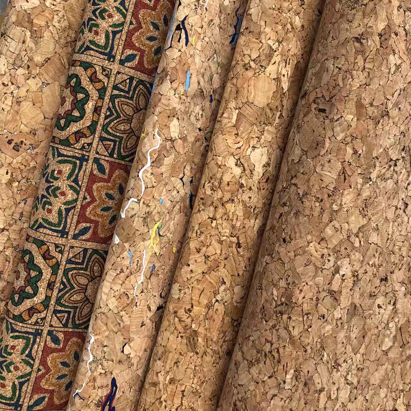 Portugal Leather Hot Stamp Trade Assutance Eco-friendly High Quality Portugal Natural Pu Cork Fabric