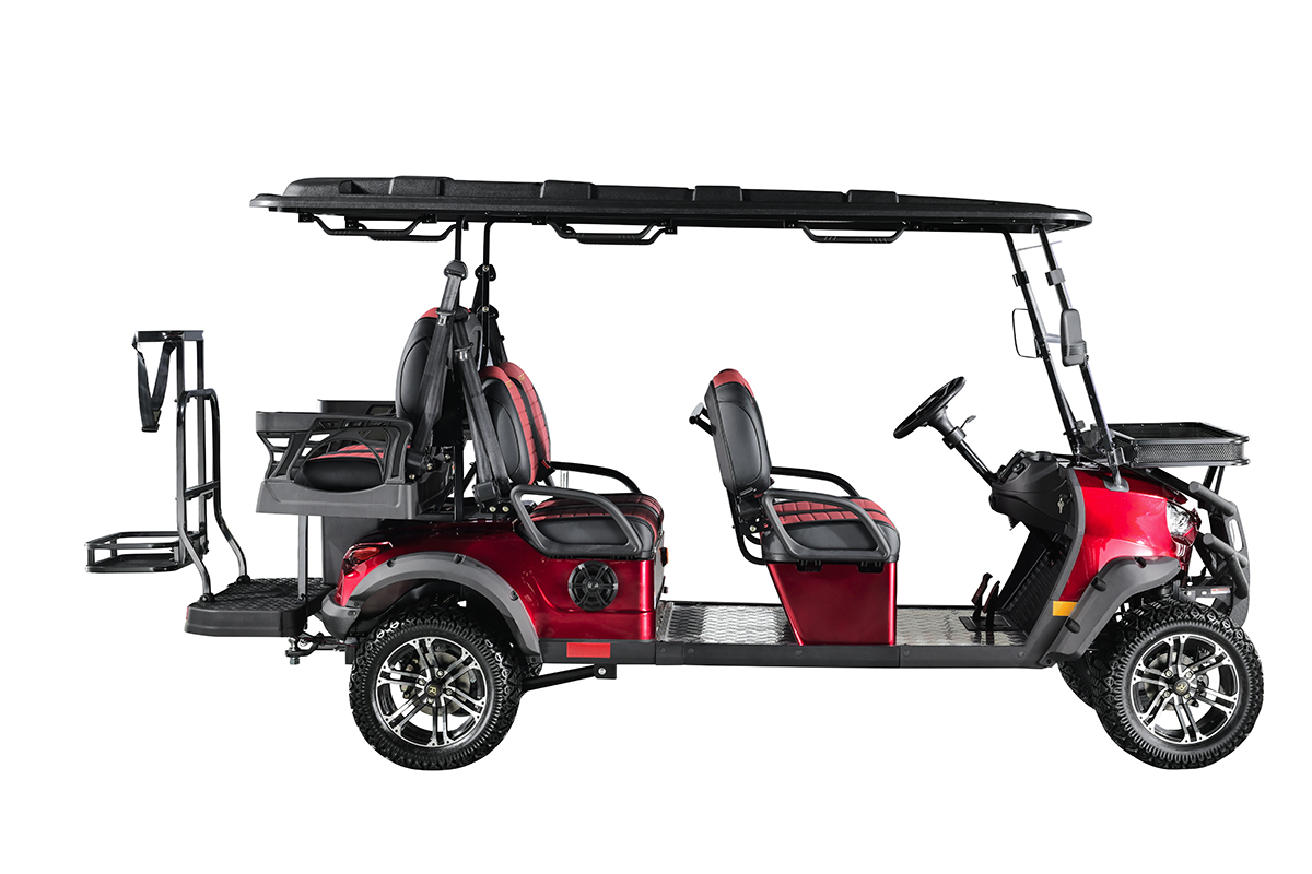 New Design Chinese Factory Supply 6 Seat Gasoline 200cc Golf Cart 6 Passenger Wholesale Price