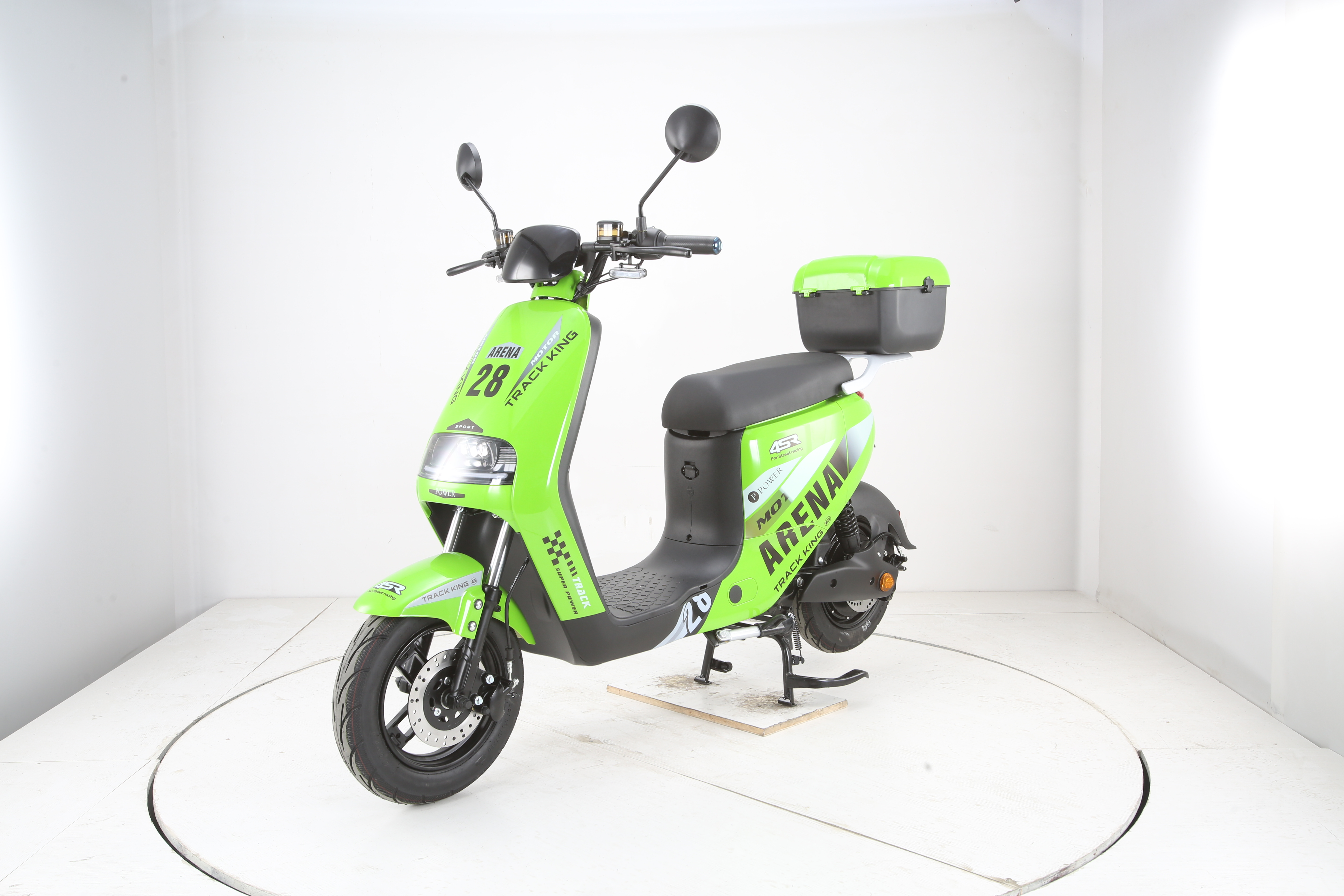 Good-speed electric motorcycle front and rear disc brake adult electric scooter.