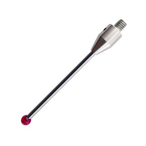 Straight stylus, M4 thread, ∅4 ruby ball, tungsten carbide stem, 50 length, EWL 38mm