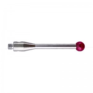 Straight stylus, M2 thread, φ3 ruby ball, tungsten carbide stem, 20 length, EWL 20mm