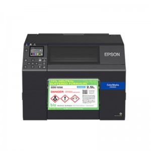 4 tommers Epson CW-C6030A skrivebordsfargeetikettskriver med automatisk kutter