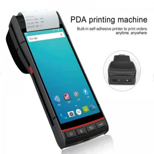 Terminal de mano móvil Android PDA 4G Wifi BT escáner con impresora térmica S60