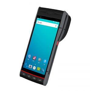 Android Mobile Terminal Amusowo PDA 4G Wifi BT Scanner pẹlu Itẹwe Gbona S60