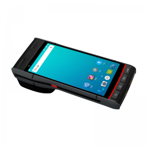Android მობილური ხელის ტერმინალი PDA 4G Wifi BT სკანერი თერმული პრინტერი S60