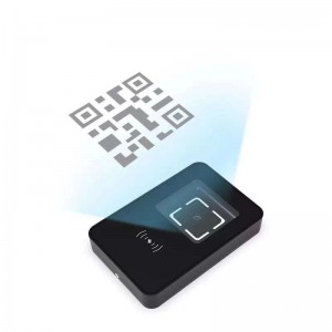 1D 2D QR koda skeneris MU86 IC NFC piekļuves kontroles karšu lasītājs RS485 releja interfeiss