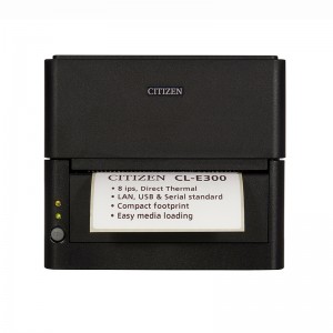 4 ინჩიანი Citizen CL-E300 203DPI კომპაქტური თერმული ეტიკეტის პრინტერი