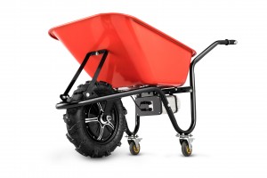 China Wholesale Plastic Bottle Disposal Machine Supplier –  EWB150G, electric wheelbarrow ,with lithium battery, with 280w gear motor , Max load 200kgs,5.00-8 tyre – Qina