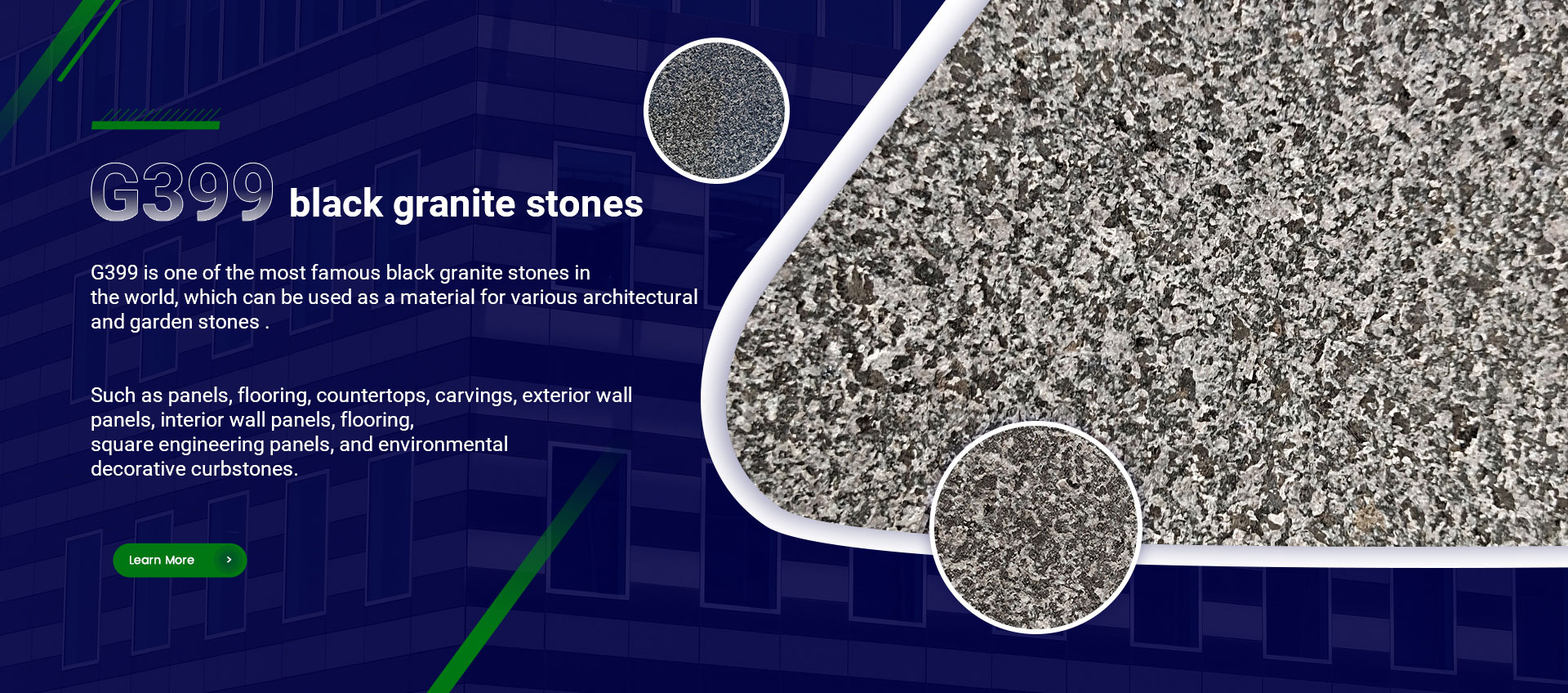 G399 black granite stones
