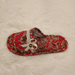Asian classic style fashion and fancy ladies indoor slippers textile upper stitching outsole style.