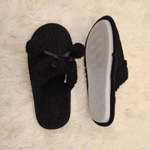 Ladies fashionable fancy side binding indoor slippers