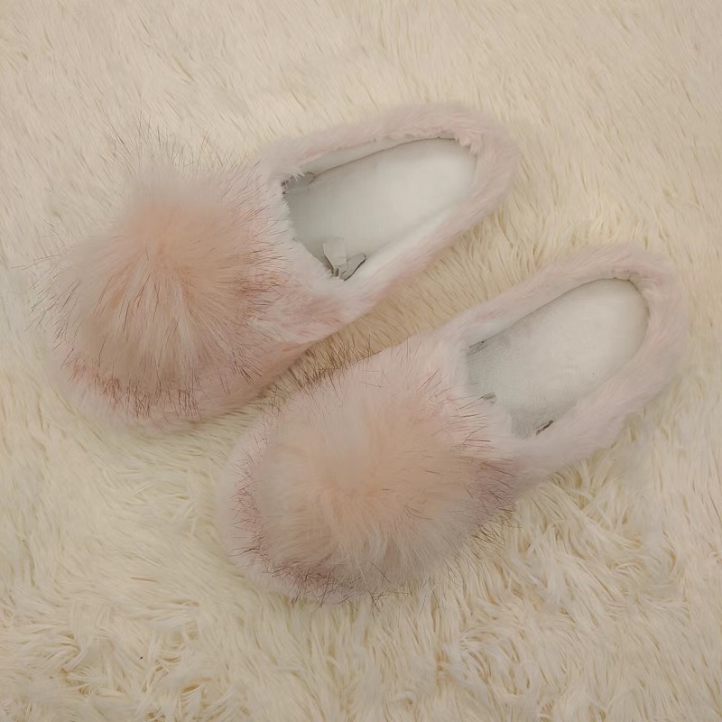 Discount Wholesale Slippers Thong Flip Flops - Ladies cute indoor slippers stitch turndown style – QFSY