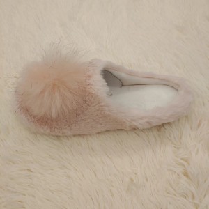 Ladies cute indoor slippers stitch turndown style