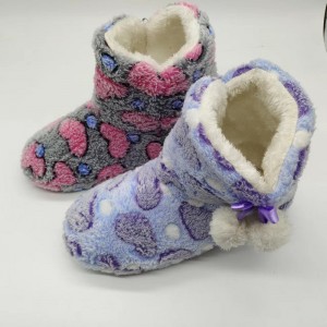 Ladies winter stitch turndown style indoor boots