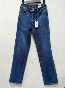OEM&ODM New Fashion Lady High-Waisted Stretch High Quality Denim Jeans