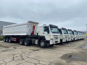 China Wholesale Self Dumping Hay Trailer Exporters - Carbon Steel U type Tri Axles Dumper Semi trailer  – Qingte Group