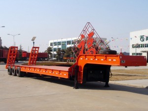 China Wholesale Lowbed Trailer Truck Exporters - 3 Axle 60 Ton Low Bed Trailer – Qingte Group