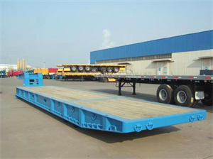 Heavy Low bed trailer for terminal port