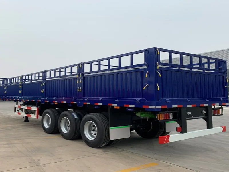 China Wholesale 60 Ton Lowboy Trailer Exporters - Tri-axle Trailer with Drop Sides     – Qingte Group