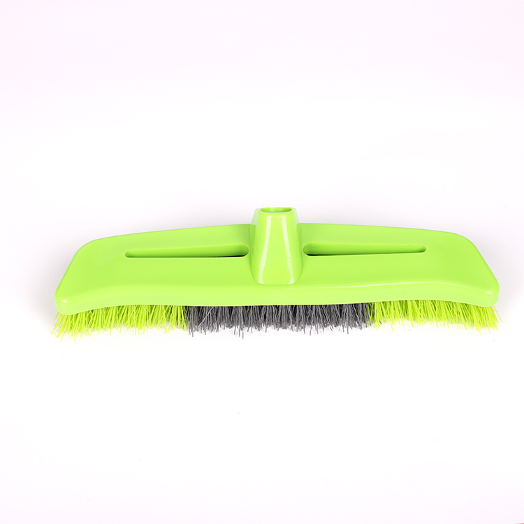Household cleaning horn broom with stiff bristle brush head