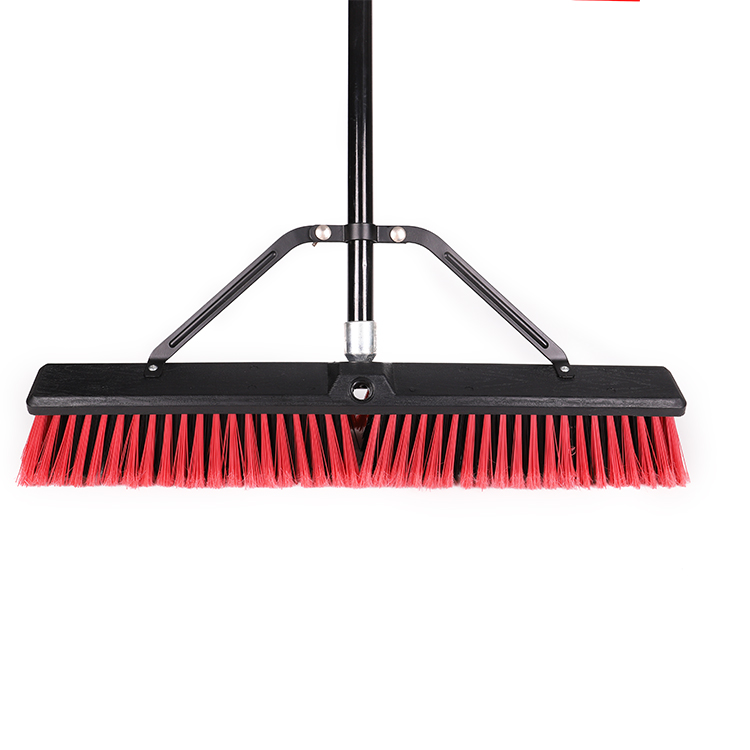 High Quality 18inch Floor Cleaning Brush with Long Handle - China