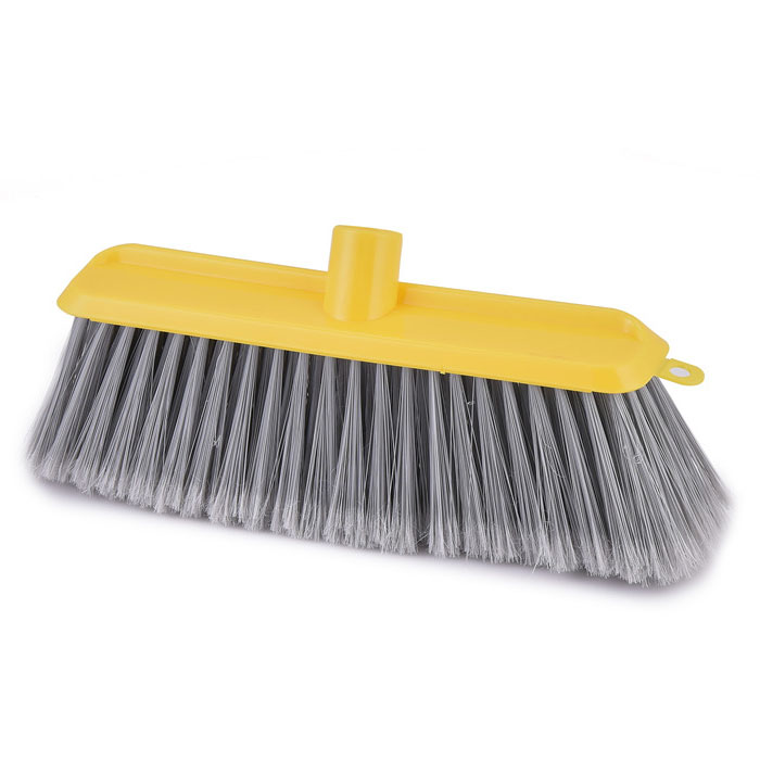 Push Broom Brush Soft Sweeping Broom with  Long Handle for Bathroom